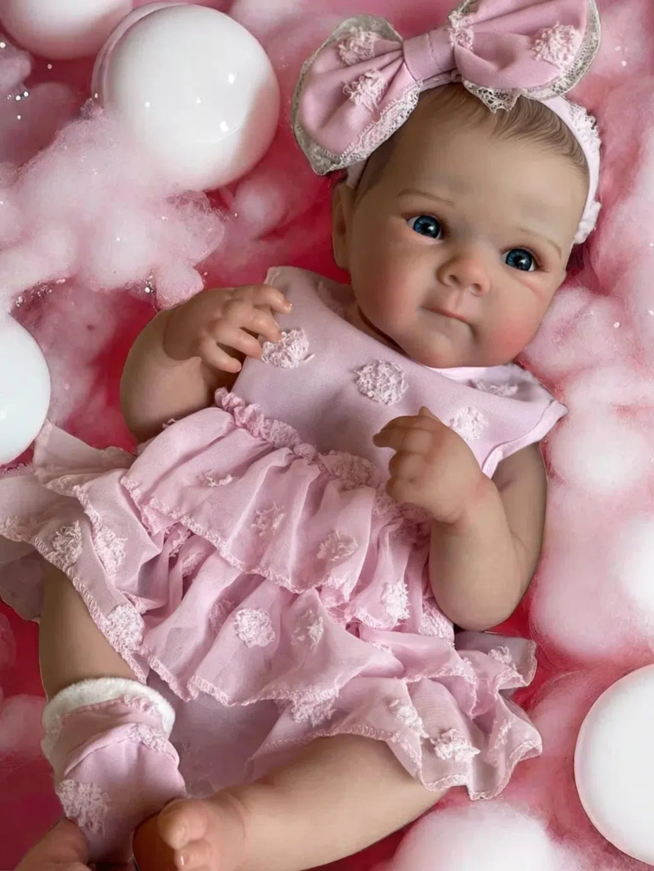 18inch Girls Bettie Full Body Soft Vinyl Bebe Reborn Lifelike Painted Soft Skin Doll For Children's Gift